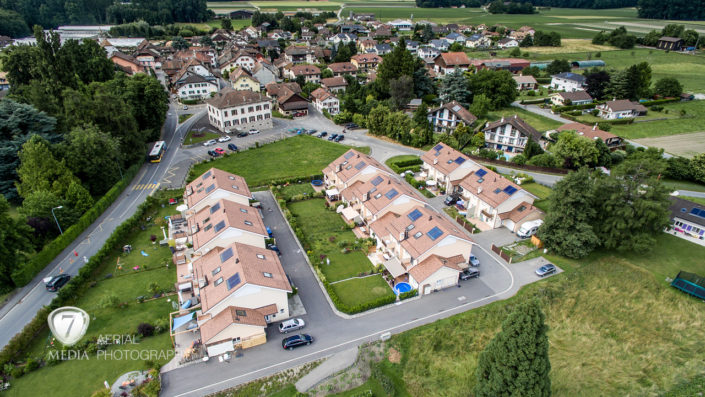Promotion immobilière et maison de particulier - photo aérienne drone - 7Media