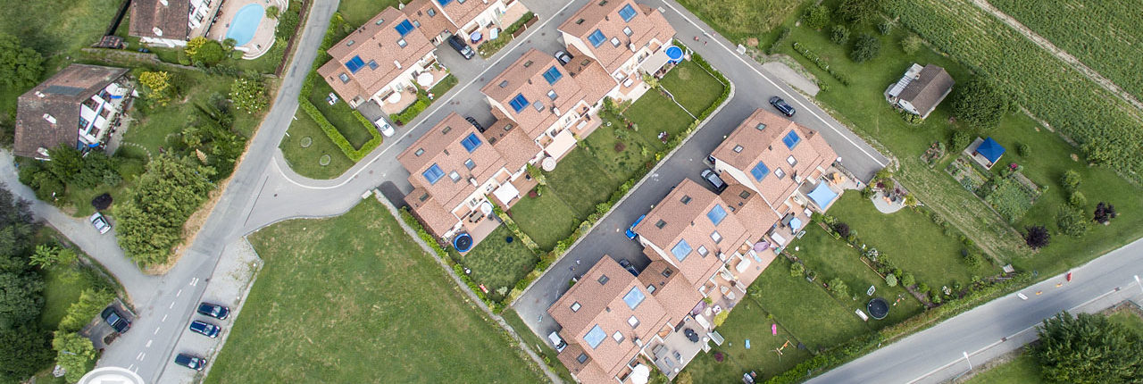 Promotion immobilière et maison de particulier - photo aérienne drone - 7Media