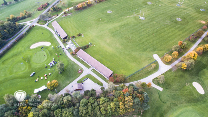 Golf parc Signal de Bougy - images aériennes drone - 7Media