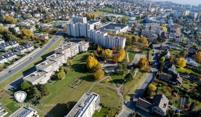 Commune de Renens - images aériennes drone - 7Media