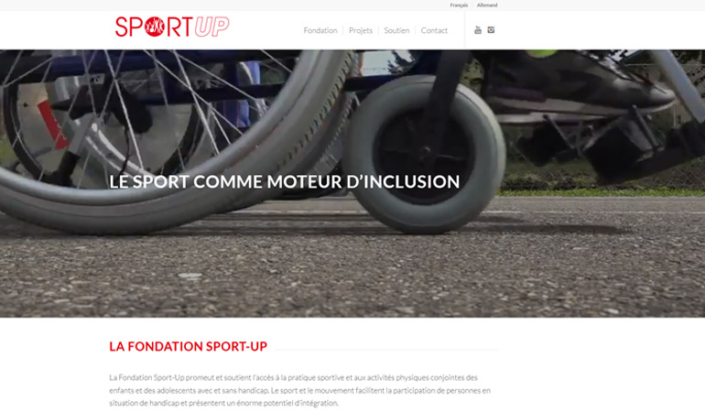 Fondation Sport Up site web 2020